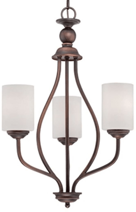 Lansing Rubbed Bronze Chandelier 18"Wx26"H