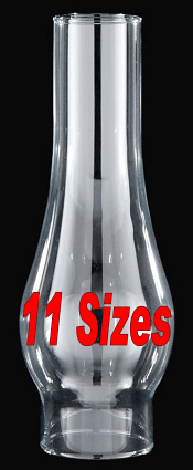 Hurricane Chimney Glass Shades - Sale !