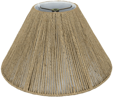 Beige Hemp Coolie String Lamp Shade 16-20"W
