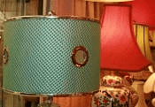 Custom Green Drum Lamp Shade