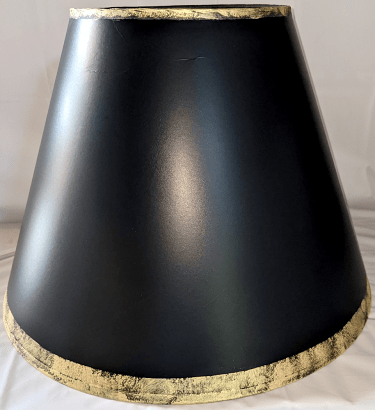 Black Lamp Shade Custom Hand Painted