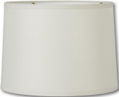 Drum Linen Lamp Shade Cream or White 12"W - Sale !