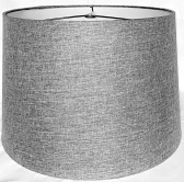 Gray Drum Lamp Shade 15"W