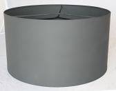Custom Gray Drum Metal Lamp Shade