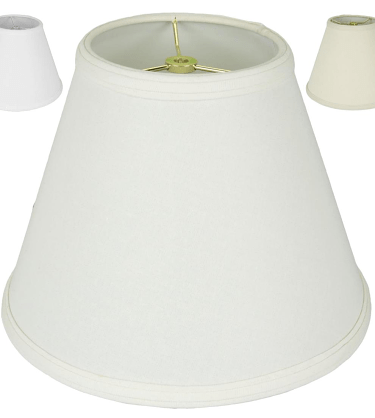 Homespun Linen Lamp Shade Cream, Off White, Beige 8-20"W