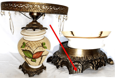 Hurricane Lamp Repair & Painting Glass Shade