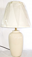 Ivory Ceramic Lamp 20"H - Sale !