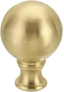 Lamp Finial Brass Ball 2"H - Sale !