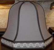 Custom Gray Lamp Shade