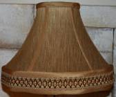 Custom Brown Silk Lamp Shade