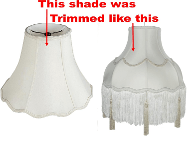 Customize Any Lamp Shade with Fringes, Beads & Trims