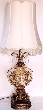 Luxury Vintage Hollywood Regency Lamp 45"H - Sale !
