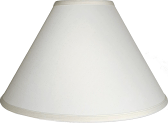 Linen Lamp Shade Cream, White 15-24"W - Sale !