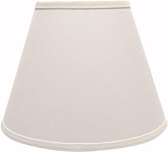 Linen Lamp Shade, Cream or White 13-15"W - Sale !