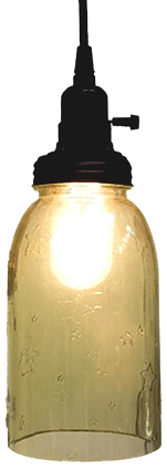 Mason Jar Plug In Light 11.5"H - Sale !