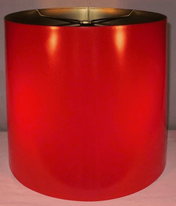 Red Metal Lamp Shade