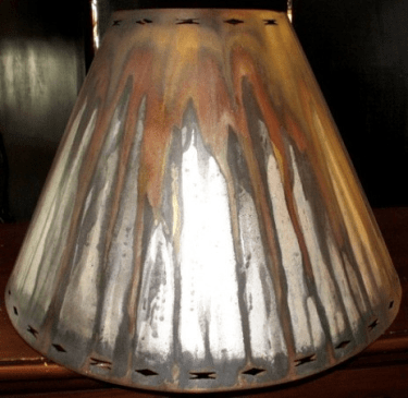 Rust Patina Southwestern Metal Lamp Shade
