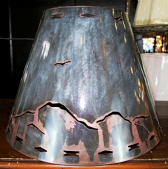 Cutout Steel Lamp Shade 12 -20"W