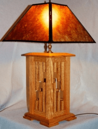 Custom Mica Lamp Shade For Wood Lamp