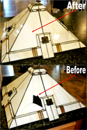Mission Prairie Tiffany Lamp Shade Repair