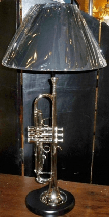 Silver Trumpet Lamp
