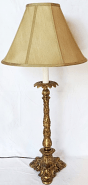 Ornate Brass Candlestick Lamp 34"H - Sale !
