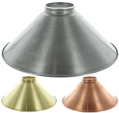 Metal Pool Table Shades - Painted Any Color 10-12"W