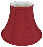 Red Bell Silk Lamp Shade 10-18"W