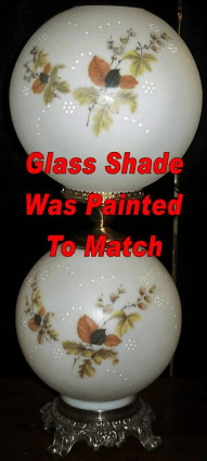 Custom Hand Painted Ball Globe Glass Shade Replacement