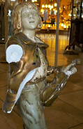 Marbro Boy Statue Lamp Missing Arm, Violin Broken Bow Missing