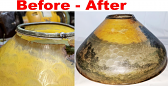 Reverse Painted Lamp Shade Repair