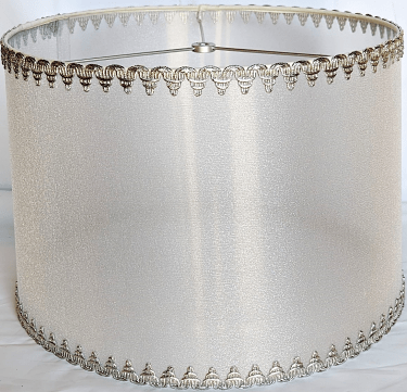 Sheer Silver Lamp Shade 15"W