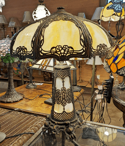 Antique Slag Lamp 24"H