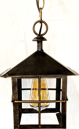 Small Vintage Lantern Swag Lamp 8"Wx11"H - Sale !