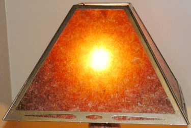 Square Southwestern Mica Lamp Shade