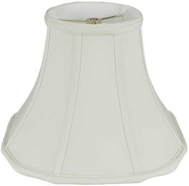 Out Corner Silk Lamp Shade Cream, White 14-18"W