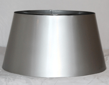 Silver Metal Lamp Shade 13-19"W