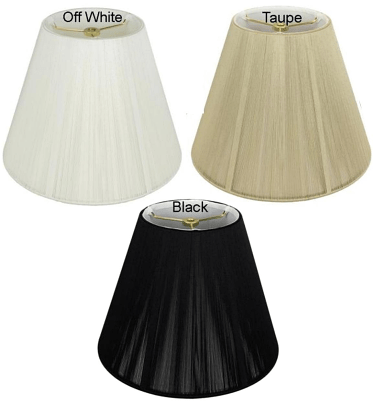 Empire Silk String Lamp Shade 6 Colors 8-20"W
