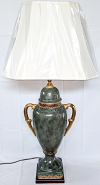 Porcelain Hollywood Regency Lamp 32"H