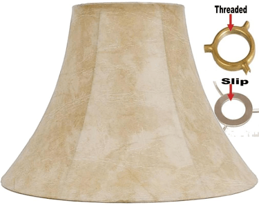 Faux Leather UNO Lamp Shade 10-12"W