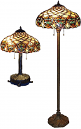 Victorian Tiffany Table or Floor Lamp - Sale !