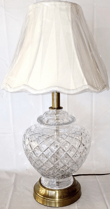 Vintage Crystal Lamp 24"H - SOLD