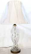 Vintage Crystal Lamp 27"H