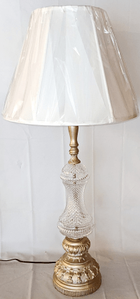 Vintage Crystal Lamp 33"H - SOLD