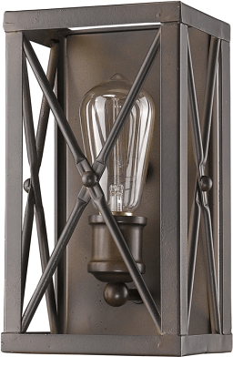Brooklyn Oil Rubbed Bronze Industrial Wall Sconce Light 5"Wx10"H