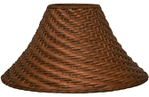 Bell Coolie Rattan Lamp Shade 20"W