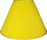 Yellow Pleated Lamp Shade 16-18"W - Sale !