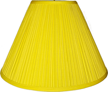 Yellow Pleated Lamp Shade 16"W - Sale !
